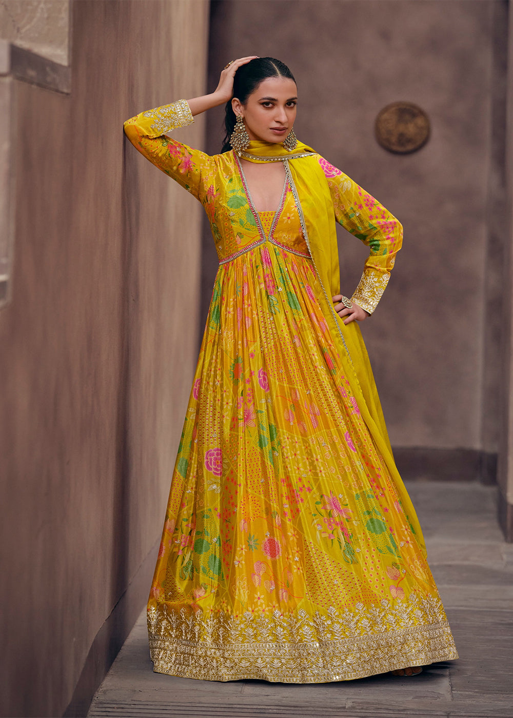 Indian anarkali salwar fashion kurtha