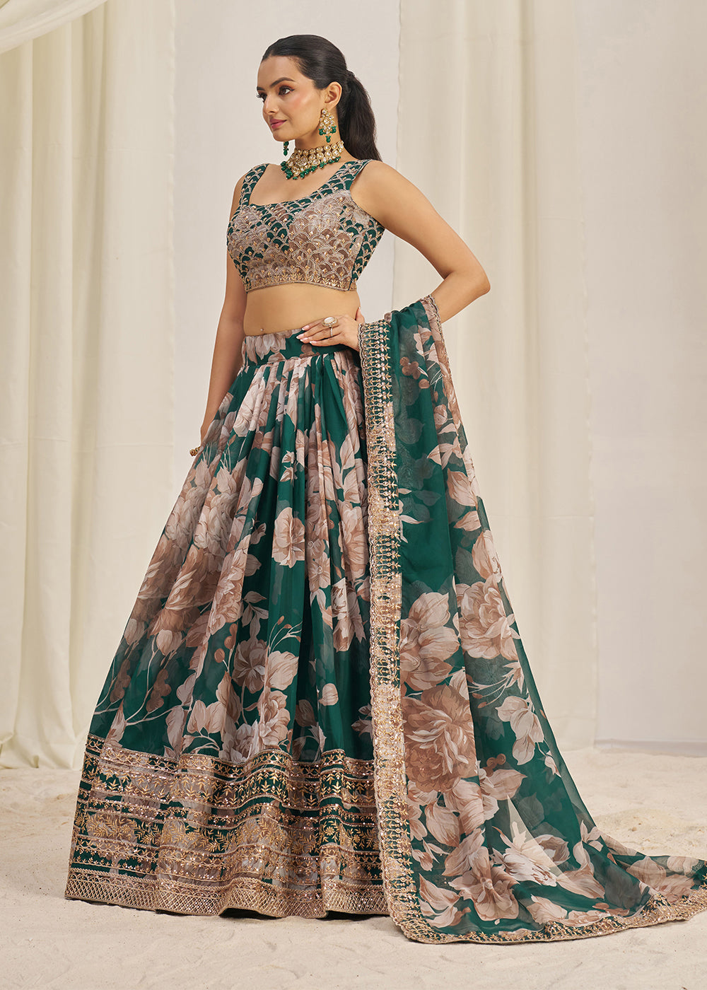 Factory Floral Indian Lehenga Choli