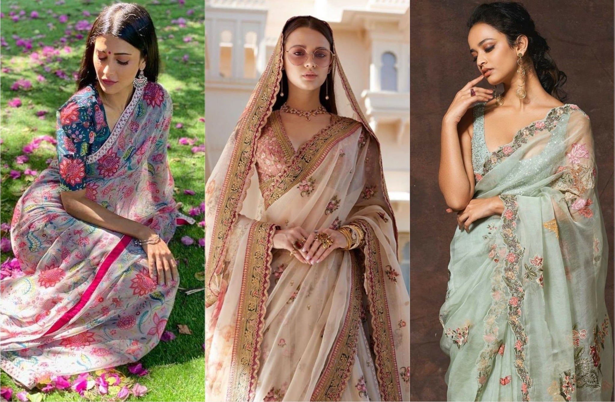5 BREATHTAKING FLORAL PRINTED INDIAN ETHNIC WEAR