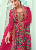 Pink Embroidered Indian Palazzo Suit - Indian Paridhan 