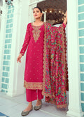 Pink Embroidered Indian Palazzo Suit - Indian Paridhan 