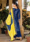 Blue Bandhani Printed Chinon Palazzo Suit - Indian Paridhan 